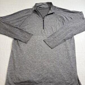 SHIRT 1/4 ZIP Lululemon MENS XL Metal Vent Tech Pullover Long Sleeve GRAY